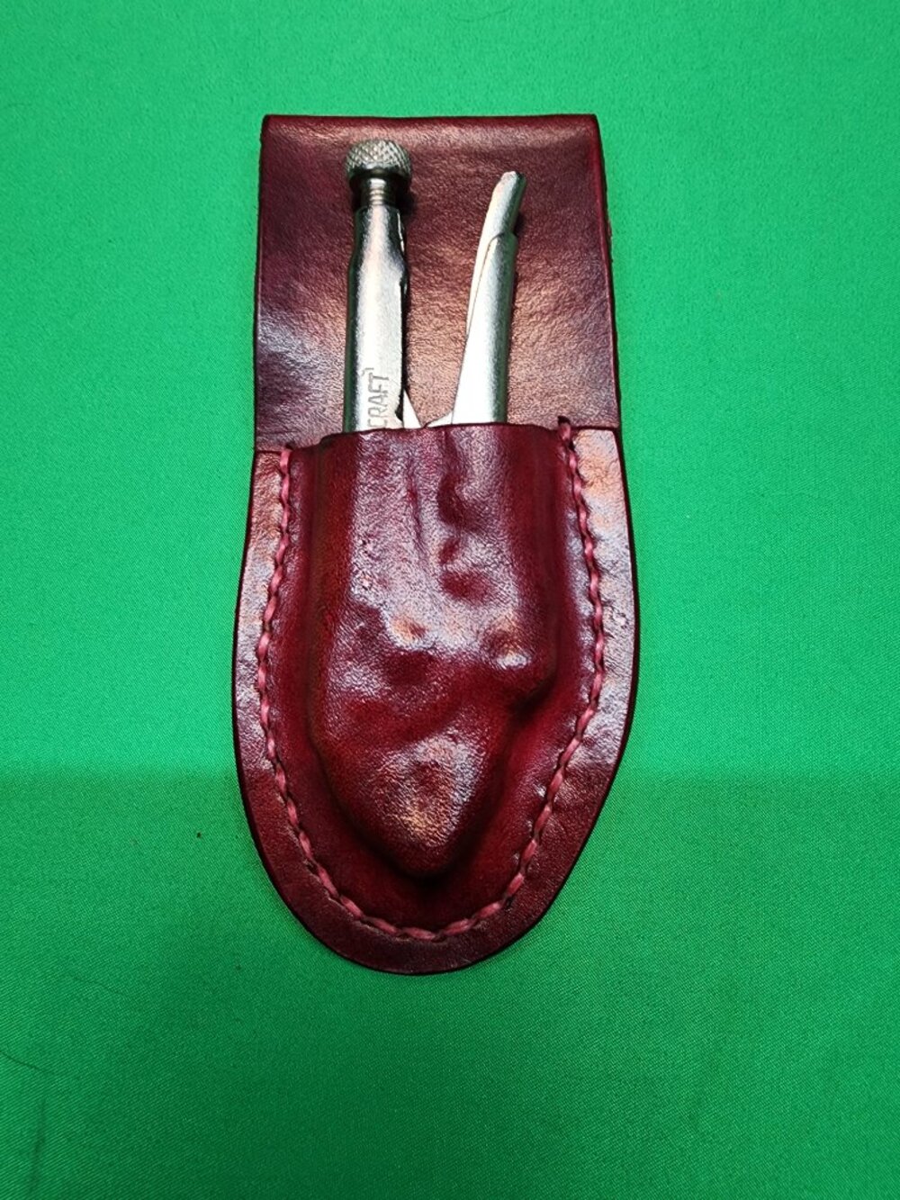 Homemade Leather Pouch with Mastercraft Mini Vice Grips - Picture 2 of 7